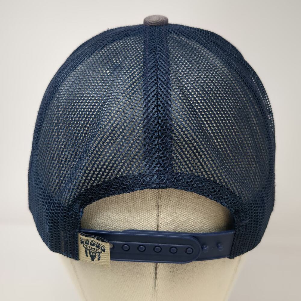Dale Brisby 5 Panel Blue One Size Trucker Mesh Rope Radiator Ranch Cattle hat - Picture 6 of 9